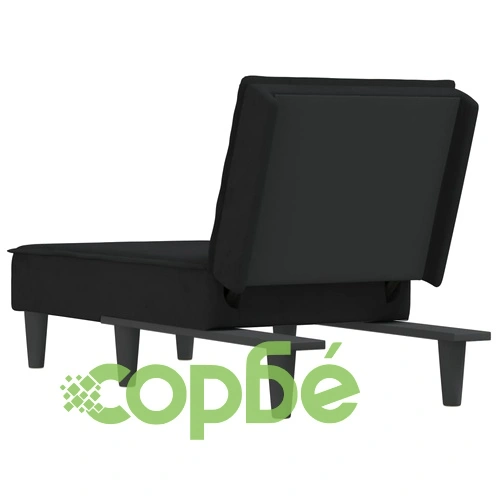 Кушетка, черна, кадифе ➤ топ цена ➤ sorbe.bg