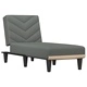 Кушетка, тъмносива, текстил