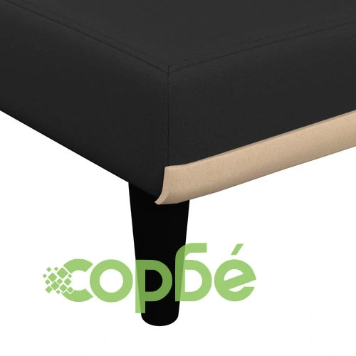 Кушетка, черна, текстил ➤ топ цена ➤ sorbe.bg