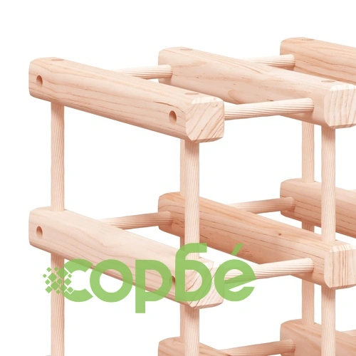 Поставка за вино за 72 бутилки 90,5x23x90,5 см бор масив ➤ топ цена ➤ sorbe.bg