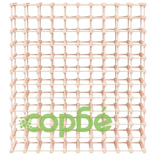 Поставка за вино за 120 бутилки 112,5x23x123,5 см бор масив ➤ топ цена ➤ sorbe.bg