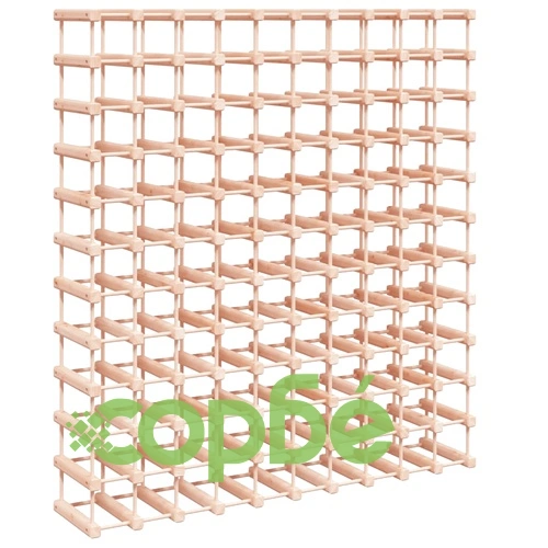 Поставка за вино за 120 бутилки 112,5x23x123,5 см бор масив ➤ топ цена ➤ sorbe.bg