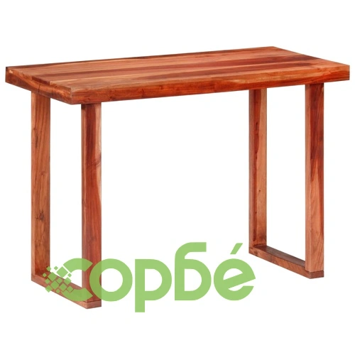 Трапезна маса, 110x50x76 см, акациево дърво масив ➤ топ цена ➤ sorbe.bg