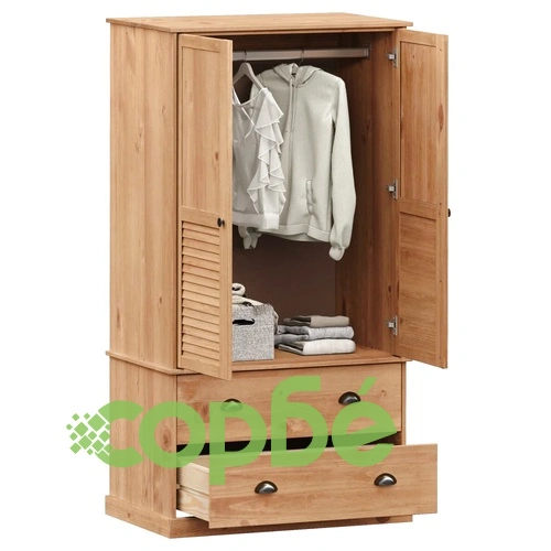 Гардероб VIGO, 90x55x170 см, бор масив ➤ топ цена ➤ sorbe.bg