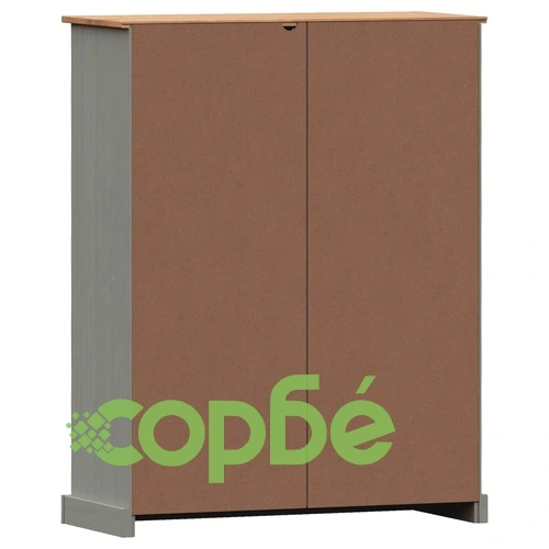 Етажерка за книги VIGO сива 90x35x114,5 см бор масив ➤ топ цена ➤ sorbe.bg