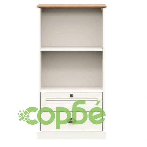 Етажерка за книги VIGO бяла 60x35x114,5 см бор масив ➤ топ цена ➤ sorbe.bg
