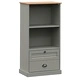 Етажерка за книги VIGO сива 60x35x114,5 см бор масив