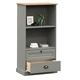 Етажерка за книги VIGO сива 60x35x114,5 см бор масив