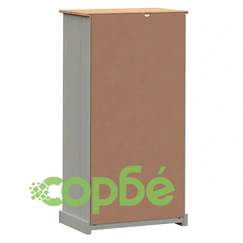 Етажерка за книги VIGO сива 60x35x114,5 см бор масив ➤ топ цена ➤ sorbe.bg