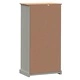 Етажерка за книги VIGO сива 60x35x114,5 см бор масив