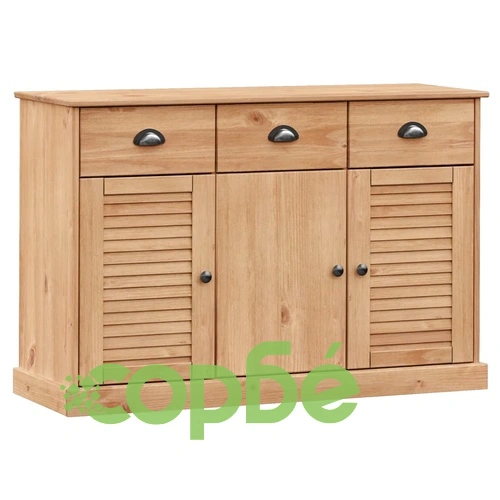 Сайдборд с чекмеджета VIGO, 113x40x75 см, бор масив ➤ топ цена ➤ sorbe.bg