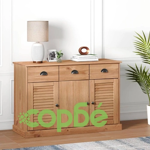 Сайдборд с чекмеджета VIGO, 113x40x75 см, бор масив ➤ топ цена ➤ sorbe.bg