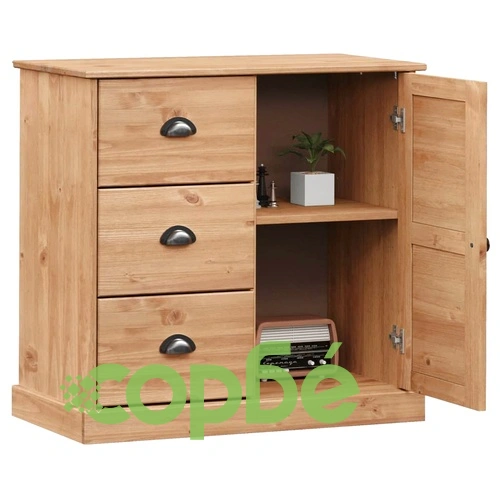 Сайдборд с чекмеджета VIGO, 78x40x75 см, бор масив ➤ топ цена ➤ sorbe.bg