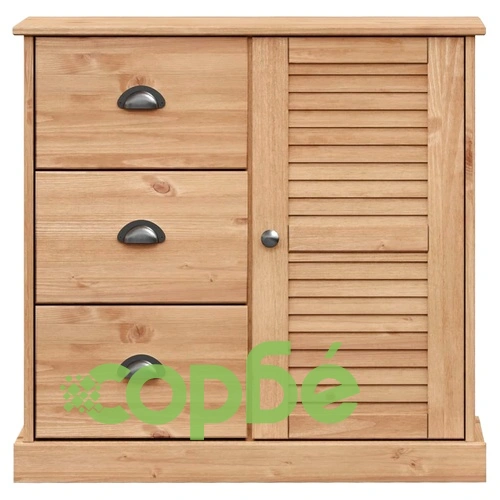 Сайдборд с чекмеджета VIGO, 78x40x75 см, бор масив ➤ топ цена ➤ sorbe.bg