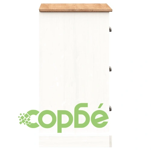 Бюфет с чекмеджета VIGO, 78x40x75 см, бял, бор масив ➤ топ цена ➤ sorbe.bg