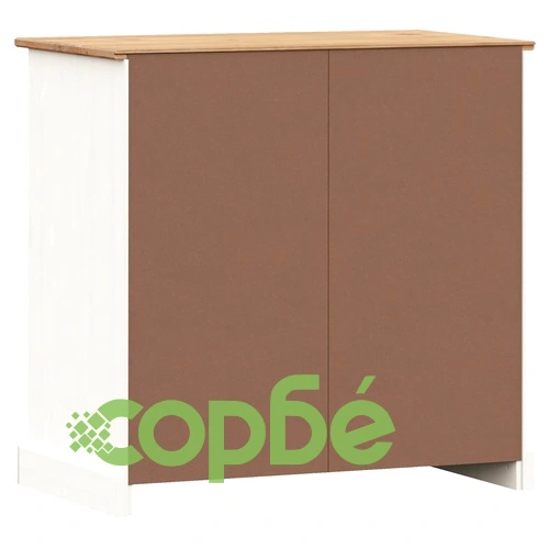 Бюфет с чекмеджета VIGO, 78x40x75 см, бял, бор масив ➤ топ цена ➤ sorbe.bg