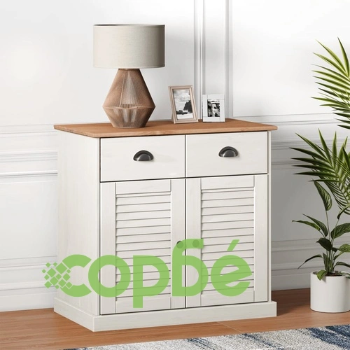 Бюфет с чекмеджета VIGO, 78x40x75 см, бял, бор масив ➤ топ цена ➤ sorbe.bg