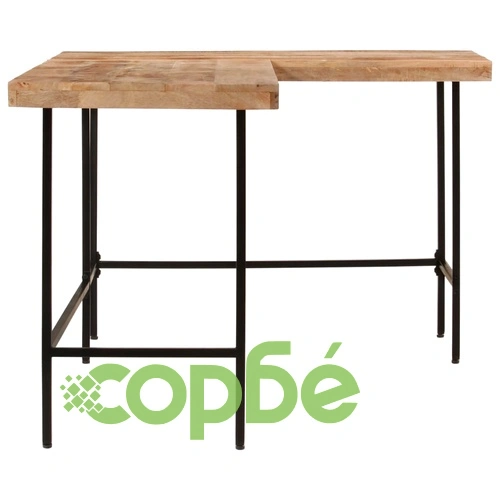 Бюро 165x110x77 см мангово дърво масив и желязо ➤ топ цена ➤ sorbe.bg