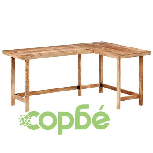 Бюро 165x110x75 см мангово дърво масив ➤ топ цена ➤ sorbe.bg