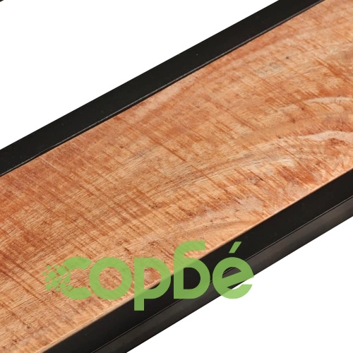 Стенни рафтове 2 бр 110x17x17 см мангово дърво масив и желязо ➤ топ цена ➤ sorbe.bg