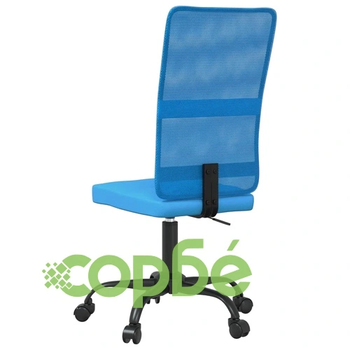 Офис стол с регулируема височина, син, мрежеста материя ➤ топ цена ➤ sorbe.bg