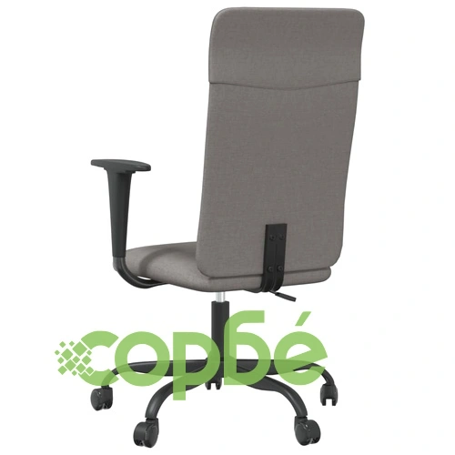 Офис стол с регулируема височина, тъмносив, текстил ➤ топ цена ➤ sorbe.bg