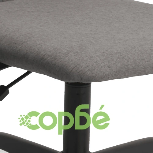 Офис стол с регулируема височина, тъмносив, текстил ➤ топ цена ➤ sorbe.bg