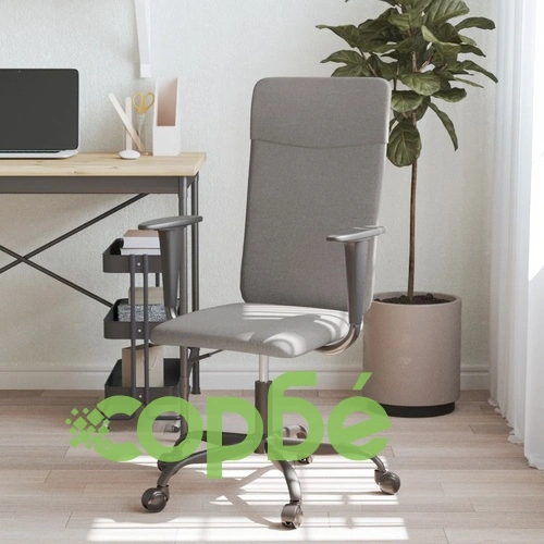 Офис стол с регулируема височина, тъмносив, текстил ➤ топ цена ➤ sorbe.bg