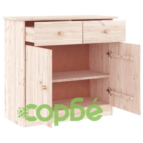 Сайдборд ALTA, 77x35x73 см, борово дърво масив ➤ топ цена ➤ sorbe.bg