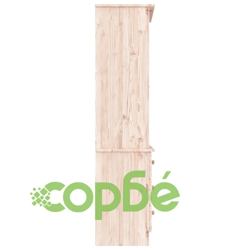 Библиотека с чекмеджета ALTA, 60x35x142 см, бор масив ➤ топ цена ➤ sorbe.bg