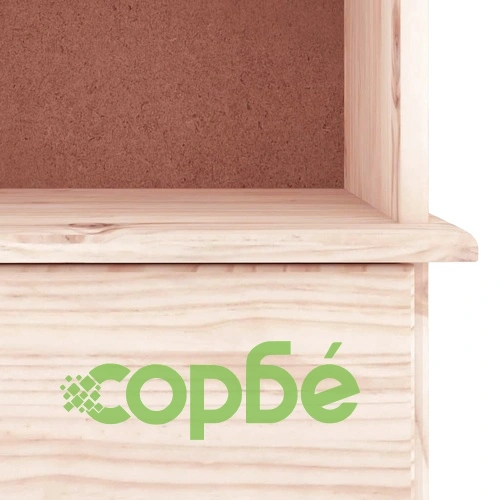 Библиотека с чекмеджета ALTA, 77x35x186,5 см, бор масив ➤ топ цена ➤ sorbe.bg