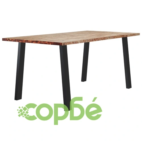 Трапезна маса, 150x90x75 см, акация масив ➤ топ цена ➤ sorbe.bg