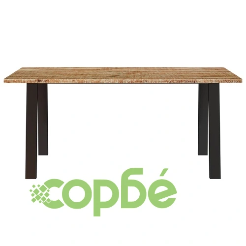 Трапезна маса, 150x90x75 см, акация масив ➤ топ цена ➤ sorbe.bg