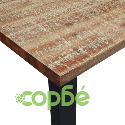 Трапезна маса, 150x90x75 см, акация масив ➤ топ цена ➤ sorbe.bg