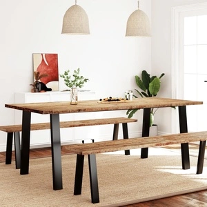 Трапезна маса, 200x90x75 см, акациево дърво масив