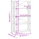 Етажерка на 5 нива, 80x30x146 см, дъб масив