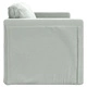 Подов разтегателен диван 2-в-1 светлосив 122x204x55 см кадифе