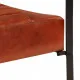 Лаундж стол кафяв 58,5x64x76 см естествена кожа