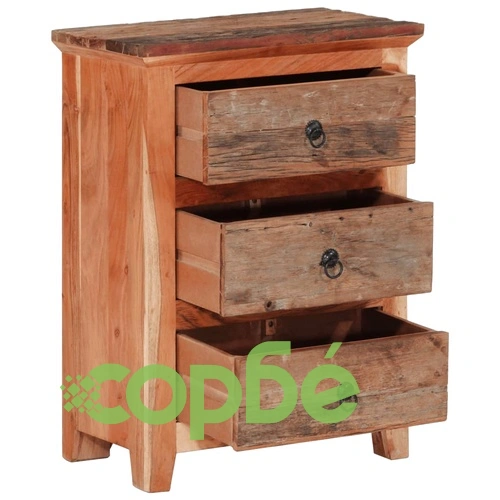 Страничен шкаф 55x33x75 см масивна акация ➤ топ цена ➤ sorbe.bg
