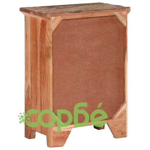 Страничен шкаф 55x33x75 см масивна акация ➤ топ цена ➤ sorbe.bg