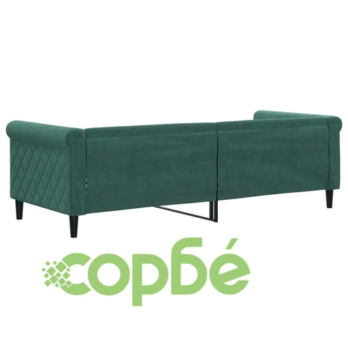 Кушетка, тъмнозелена, 80x200 см, кадифе ➤ топ цена ➤ sorbe.bg