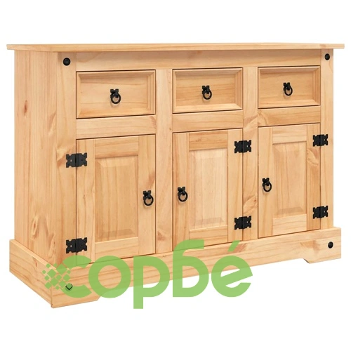 Бюфет Corona кафяв 112x44x78 см мексикански бор масив ➤ топ цена ➤ sorbe.bg
