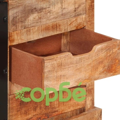 Бюфет 80x30x55 см грубо мангово дърво масив ➤ топ цена ➤ sorbe.bg