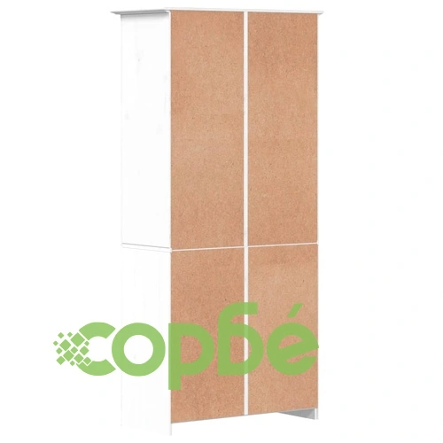 Етажерка за книги BODO бяла 82x40x173 см бор масив ➤ топ цена ➤ sorbe.bg