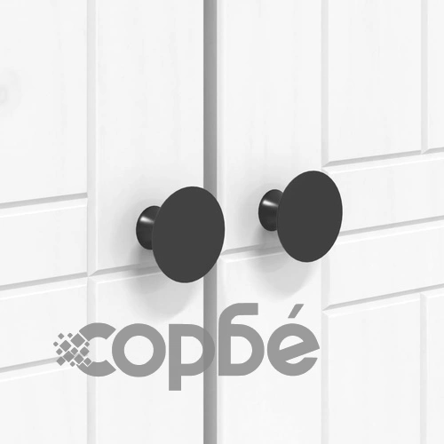 Гардероб BODO, бял, 99x53,5x173 см, бор масив ➤ топ цена ➤ sorbe.bg