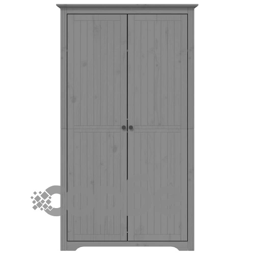 Гардероб BODO, сив, 99x53,5x173 см, бор масив ➤ топ цена ➤ sorbe.bg