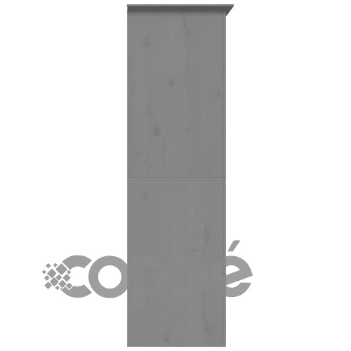 Гардероб BODO, сив, 99x53,5x173 см, бор масив ➤ топ цена ➤ sorbe.bg