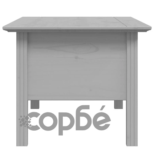 Маса за кафе BODO, сива, 100x55x46 см, бор масив ➤ топ цена ➤ sorbe.bg