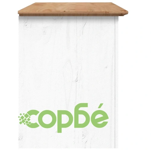 ТВ шкаф с 2 чекмеджета BODO кафяв 91,5x44,5x56 см бор масив ➤ топ цена ➤ sorbe.bg