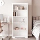 Етажерка за книги BODO бяла 82x40x173 см бор масив 5 нива